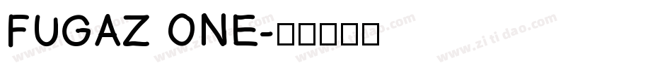 FUGAZ ONE字体转换